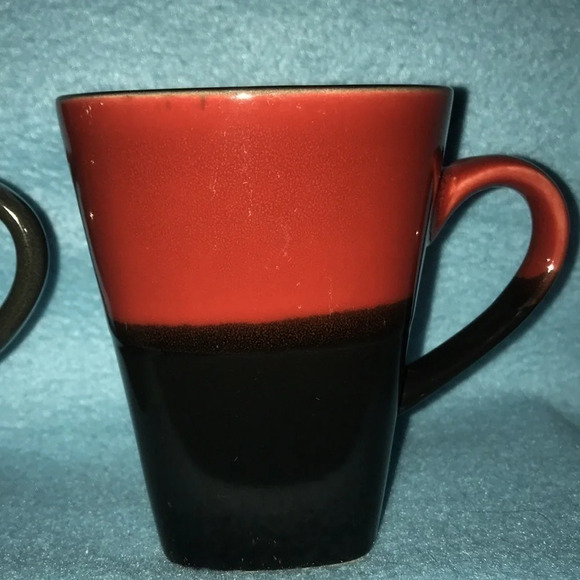 222 FIFTH stoneware coffee cups square bottoms - Picture 3 of 6